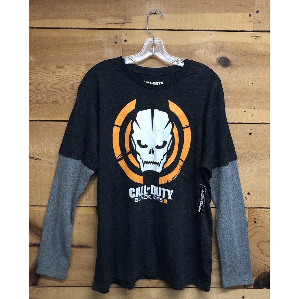 NWT Activision Call Of Duty III Long Sleeve Waffle Shirt Mens Size XL Gamer 2015